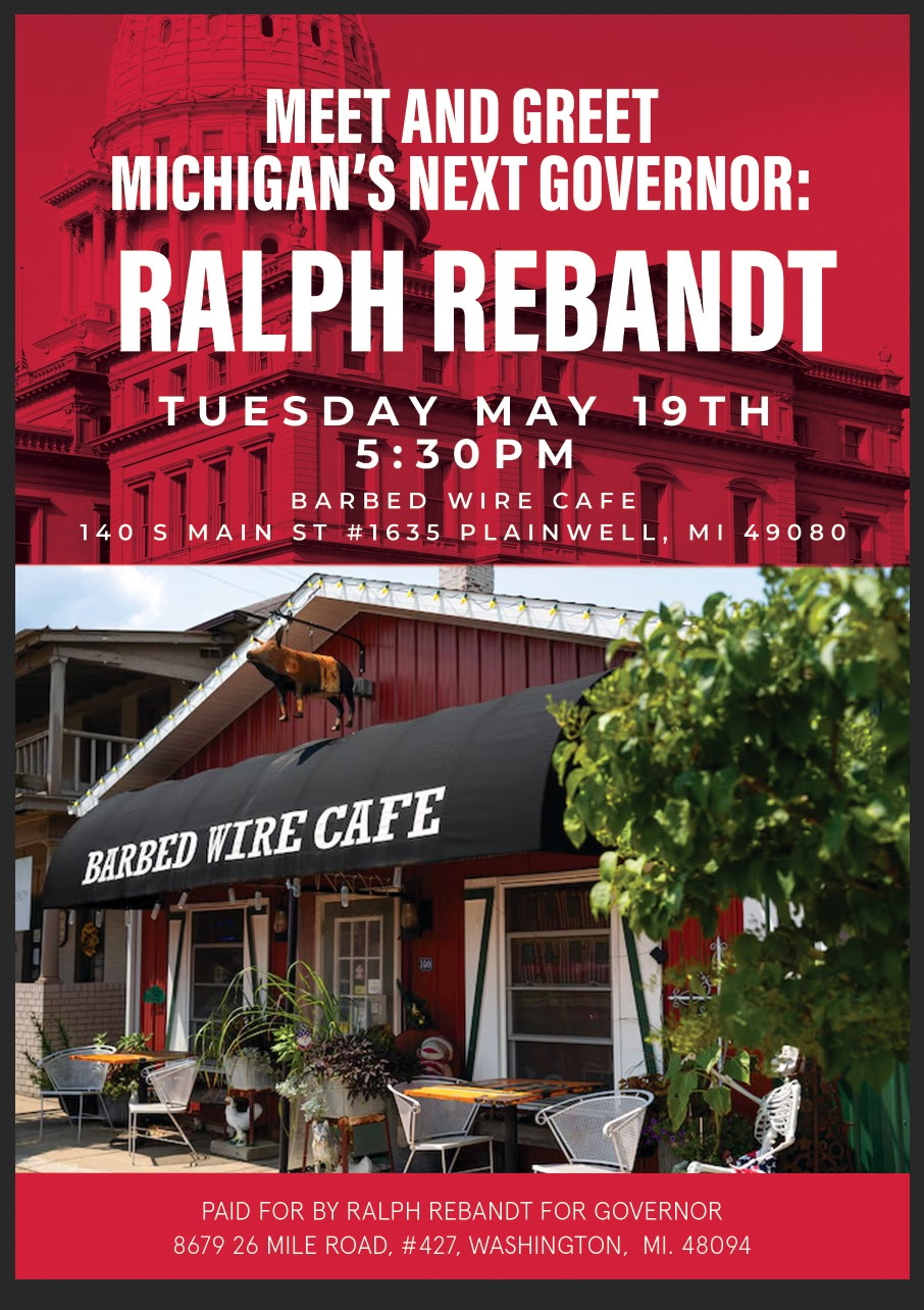 Meet and Greet with Ralph Rebandt — Barbed Wire Cafe, Plainwell