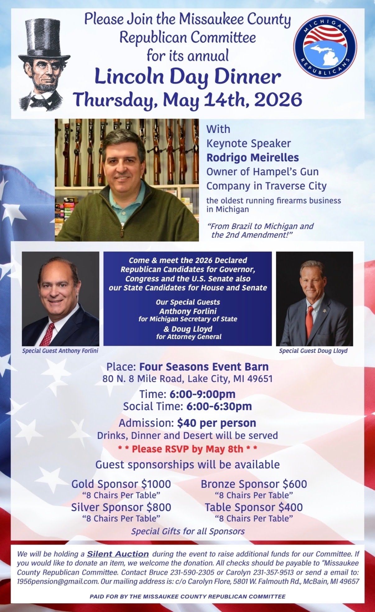 Missaukee County Republicans Lincoln Day Dinner