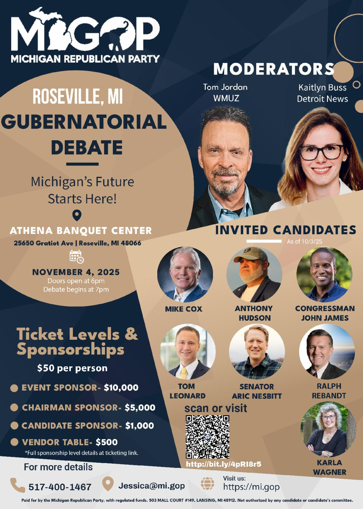Michigan GOP Gubernatorial Debate - Roseville