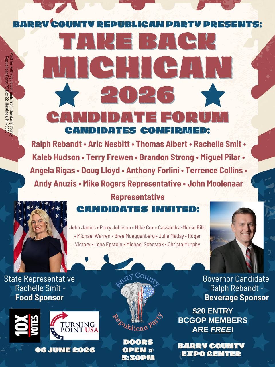 Take Back Michigan 2026 Candidate Forum — Barry County