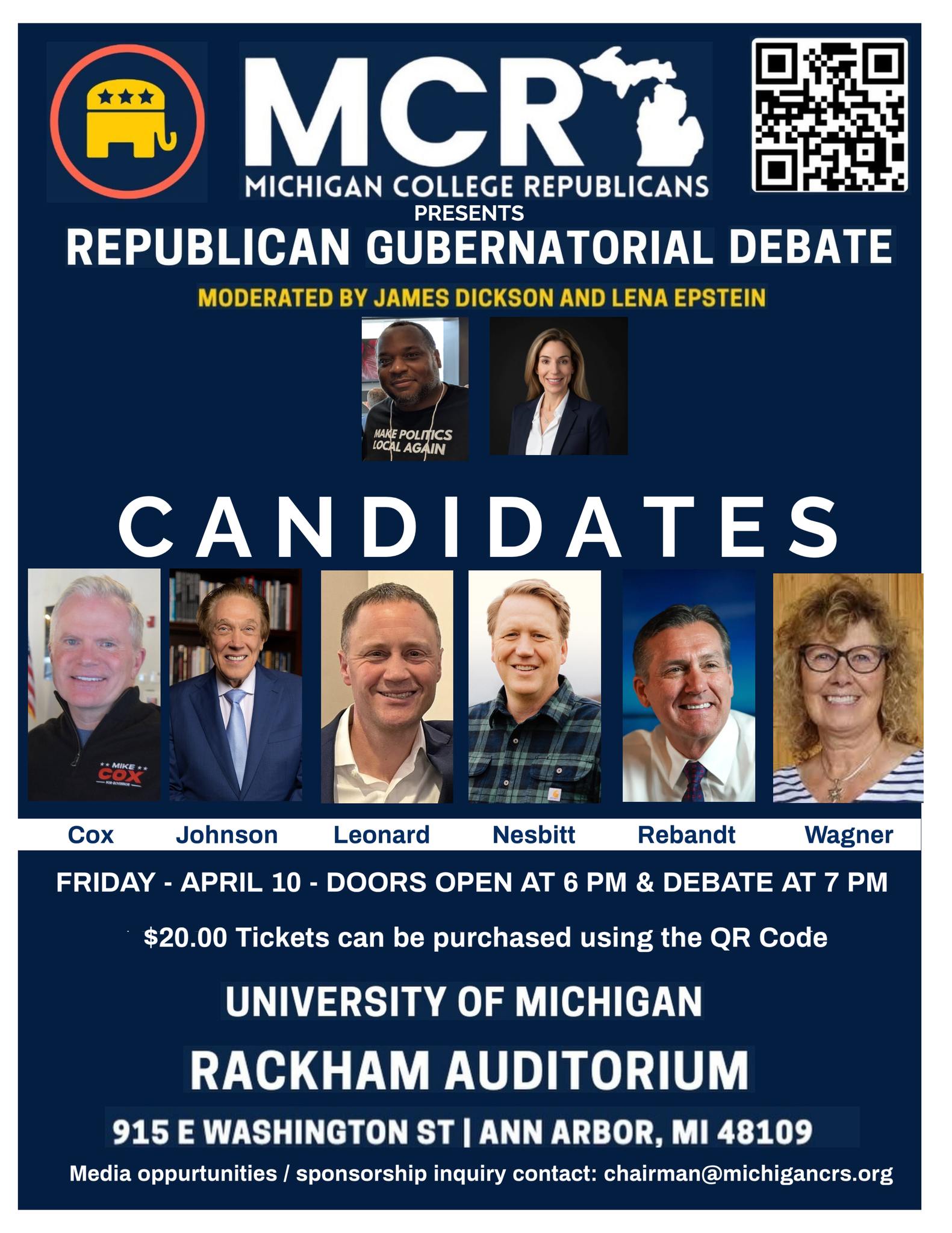 Michigan College Republicans Gubernatorial Debate