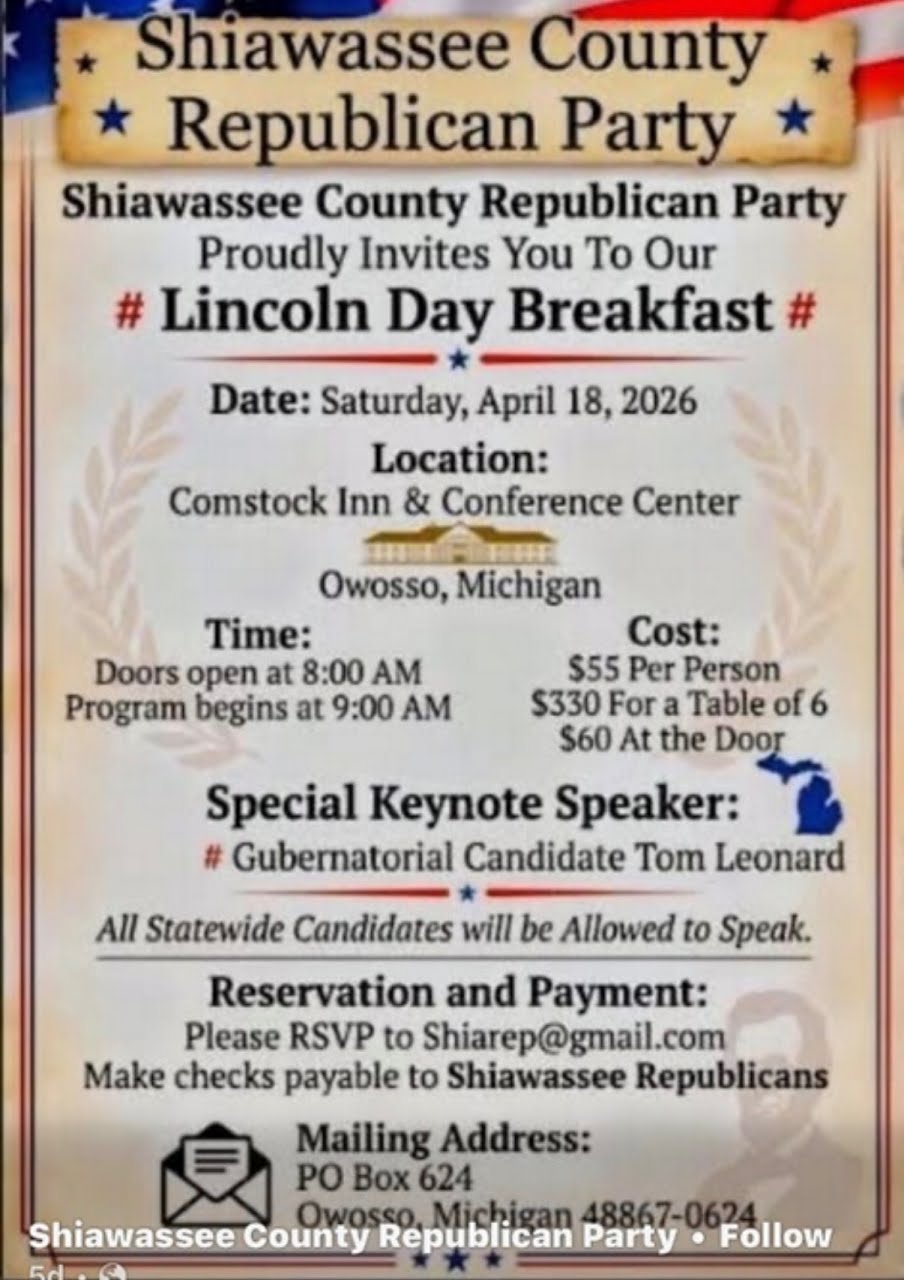 Shiawassee County Lincoln Day Breakfast
